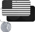 Windshield Sun Shade B&W American Flag USA Patriotic Design - Folding Car Front Window Sunshade for Cars SUV Trucks, Max UV Blocking and Keep The Vehicle Cool XL by SEPORUD