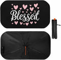 Blessed Hearts Car Windshield Sun Shade Foldable Umbrella Auto Sunshade for Car Truck SUV-Blocks Sun Visor Protector-Keeps Your Vehicle Cool by Foruidea