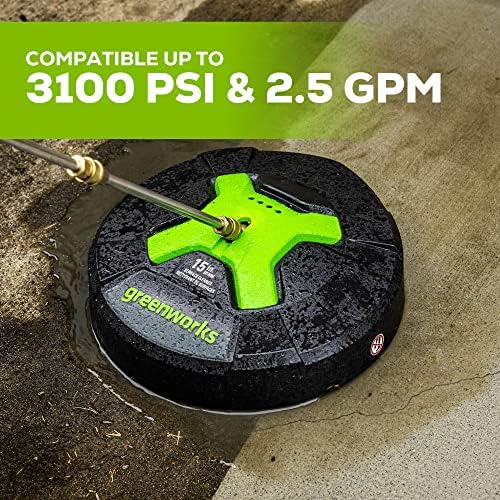 GreenWorks 5210902 15" Extension Included Surface Cleaner, Green - Image 6