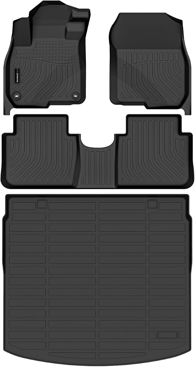 AUXKO Floor Mats Upper Cargo Mat for Honda CR-V 2017-2022 (Include Hybrid) | High Wall,All-Weather,All Season,Odorless,Anti Slip,Rain&Salt Resistant,TPE Material,Black,Accessories,Pet Friendly - Image 2