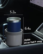 SEVEN SPARTA Car Cup Holder Expander for 32-40oz Large Bottles & Tumblers | Compatible with Yeti, Hydro Flask & Owala 32-40oz, Upgraded Adjustable Offset Base, Fits 3.4"-3.8" Bottles, Mugs & Tumblers - Image 6