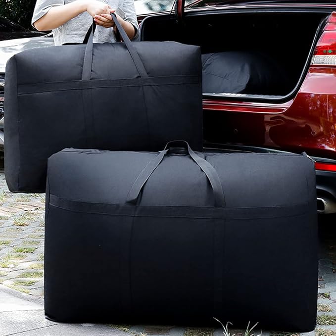 Heavy Duty Storage Bag with Handles for Moving & Storage (60Gal - 1 Pack) | Extra-Large Capacity for Bedding, Clothing, Blankets, Pillows & Bulky Household Items - Image 3