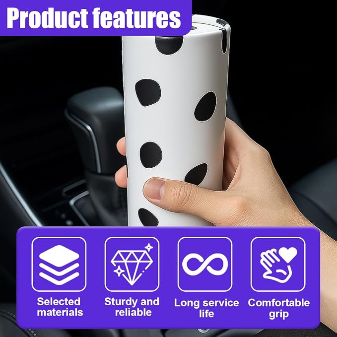 YoRise 4PCS Car Tissue Holder, Refillable Paper Napkin Holder, Portable Car Tissues Cylinder, Facial Tissue Box Travel Accessories, Tissues Boxes Container for Automotive Cup Holder (Dot) - Image 5