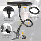 Zpana Car Adjustable Food Tray, 360° Non-Slip Swivel Vehicle Snacks & Drinks Dining Table, 8.7 Inches Diameter Automotive Clip Type Storage Tray, Universal for SUV, Truck, RV - Image 3