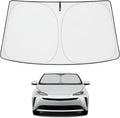 Proadsy Custom Fit 2016-2022 Toyota Prius Windshield Sun Shade, Blocks Heat | 240T Heat Shield, Drops Temp 54°F, Blocks 99% UV, Prevents Dashboard Cracking, Summer Parking & Beach Trips, Easy Twist-Fold by Proadsy