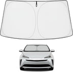 Proadsy Custom Fit 2016-2022 Toyota Prius Windshield Sun Shade, Blocks Heat | 240T Heat Shield, Drops Temp 54°F, Blocks 99% UV, Prevents Dashboard Cracking, Summer Parking & Beach Trips, Easy Twist-Fold by Proadsy