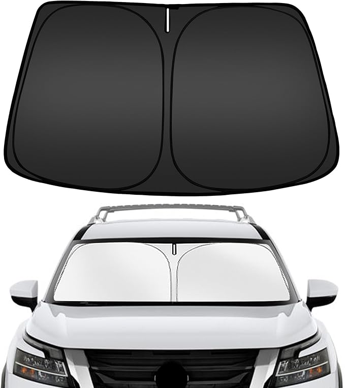 ARISMOTOR Windshield Sun Shade for N-issan Pathfinder 2022-2025 2026 | Custom Fit, Foldable, Front Window Sunshade Sun Visor Protector, Block UV Rays, Keep Car Cooler by ARISMOTOR