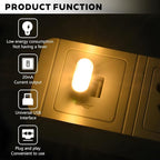 4PCS USB LED Car Interior Atmosphere Lamp, Portable Plug-in Mini Vehicle Night Light, Automotive Trunk Ambient Lighting Decoration Kit, Universal for SUV Sedan Truck (Warm) - Image 3