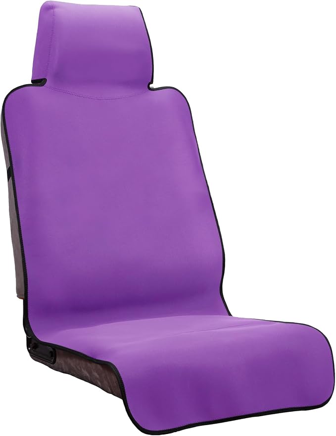 Neoprene Waterproof Car Seat Cover, Purple 1pc, Non-Slip | Car Seat Protector, Sweat-proof, Universal Fit SUV & Truck, Machine Washable, For Gym, Yoga, Pets, Workout, Beach, Swimming by DREAMANIA