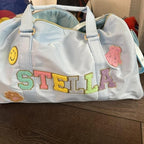 Personalized Name Dance Duffle Bags for Girls Dance Ballet Bag, Cute Travel Duffel Bag, Sport Duffle Gym Cheerleader Bag, Custom Chenille Letter Name Girls Boys Kids (Style 3) - Image 5