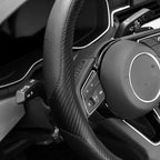 YHONGJT Soft Microfiber Leather Anti-Slip Car Steering Wheel Cover, Universal Fit 15 Inch for Women Girls, Fit Vehicles, Sedans, SUVS, Vans, Trucks - Black - Image 2