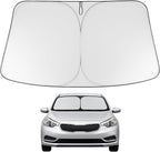 Proadsy Custom Fit 2014-2018 Kia Forte Windshield Sun Shade, Blocks Heat | 240T Heat Shield, Drops Temp 54°F, Blocks 99% UV, Prevents Dashboard Cracking, Summer Parking & Beach Trips, Easy Twist-Fold by Proadsy