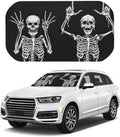 Funny Skeleton Car Windshield Sun Shade Umbrella, Car Windshield Sunshades Cover with 360¡ã Rotation Bendable Handle, Foldable Sun Shade for Most Vehicles by Unknown