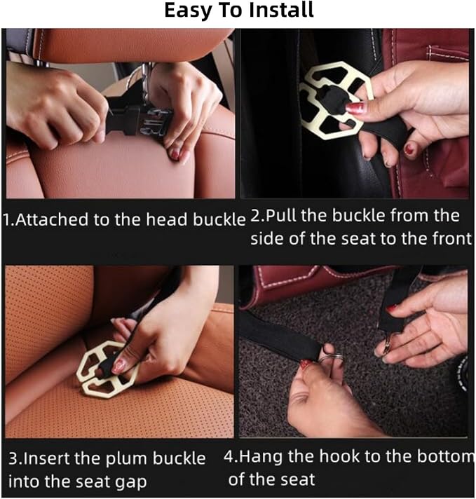 Upgraded Car Back Seat Organizer with Foldable Table Tray Tissue Holder Backseat Car Organizer Kick Mats Back Seat Protector for Kids (tray black 2 pcs) - Image 6