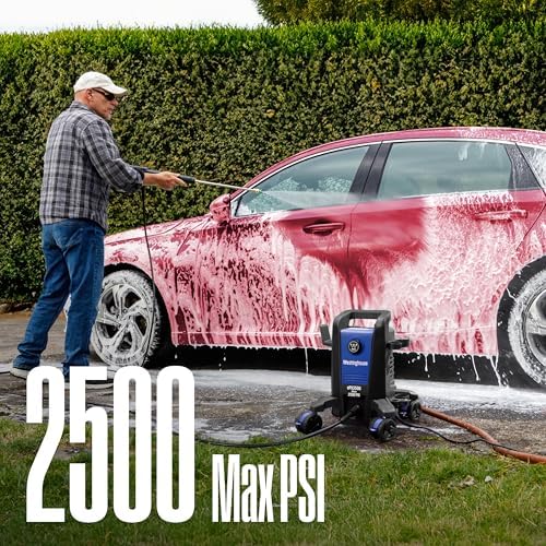 Westinghouse ePX3500 Electric Pressure Washer, 2500 Max PSI 1.76 Max GPM with Anti-Tipping Technology, Onboard Soap Tank, Pro-Style Steel Wand, 5-Nozzle Set, for Cars/Fences/Driveways/Home/Patios - Image 5