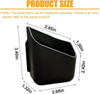 YoRise 2PCS Car Seat Side Pocket Organizer, A-Pillar Sunglass Holder, Stick-On Small Item Automotive Storage Box, Car Seat Gap Filler Organizer for Card, Cigarette, Phone, Registration (Black) - Image 2