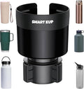 Car Cup Holder Expander with Adjustable Base, Cupholder Extender Holder for Car Compatible with Hydro Flasks 32/40 oz, Fits Yeti 24/36/46 oz, Other Large Bottles in 3.4"-3.8" by SMART+KUP