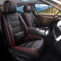 Car Seat Covers Full Set Custom Fit For Toyota Tacoma 2001-2026, Black&Red | Lumbar Support, Premium Faux Leather, Breathable, Anti-Slip, Airbag Compatible, Waterproof, Car Seat Protectors, 2 Row-5Seat by Unknown