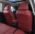 Custom Fit RAV4 (Not for Hybrid) Car Seat Covers Fit for Toyota RAV4 LE Limited XLE 2019 2020 2021 2022 2023 2024 2025 with Waterproof Faux Leather (Wine red, LU01-XLE) - Image 2
