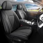 Front Seat Covers Custom Fit for Honda Ridgeline 2005-2026, Black | Luxury Faux Leather, Waterproof, Anti-Slip, Airbag Compatible, Breathable, Car Seat Protectors, 1 Row 2 Seats by Unknown