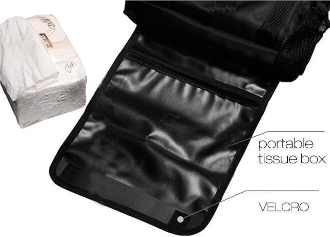 KAFEEK Car Seat Organizer/Auto Seat Back Organizer/Multi-Pocket Travel Insulated Drinks Holder Cooler/Storage Bag Cool Wrap Bottle Bag with Mesh Pockets(Heat-Preservation) - Image 4
