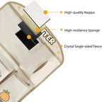kids Leather Car Backseat Organizer with Foldable Table Tray, Car Storage Organizer with Tablet Holder, Car Seat Back Protectors Kick Mats, Travel Accessories (SEA OTTER) - Image 8