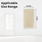 Self Adhesive Portable Blackout Curtains for Bedroom Easy to Install Window Thermal Lnsulated Kitchen Room Darkening Small Window Curtains, Cortinas Para Cuarto, 35"W X 71"L, Beige, 1 Panel - Image 8