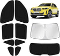 KUST Car Window Shades for BMW X5 2013-2016 2017 2018 Windshield Sun Shade Side Window Cover UV Block Privacy Protection Accessories for Camping Blackout Rear Back Full Set 10PCS by KUST