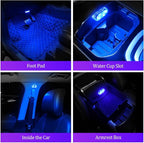 2 PCS Car Led Lights Interior,7 Colors Ambient Lighting Car Interior,USB Rechargeable Car Interior Reading Light,Portable Led Lights for Car - Image 6
