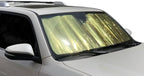HeatShield, The Original Windshield Sun Shade, Custom-Fit for Toyota 4Runner SUV w/Rear View Mirror Cutout 1996, 1997, 1998, 1999, 2000, 2001, 2002 Gold Series by HeatShield