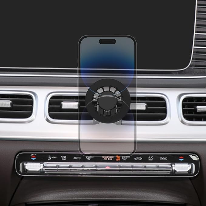 for MagSafe GLE/GLS Phone Mount, Exclusive Fit for 2025-2020 Mercedes-Benz GLE and GLS, for iPhone 17/16/15/14/13/12/Mini Series, Mercedes-Benz GLE&GLS Accessories by Kucok
