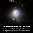 4PCS USB LED Car Interior Atmosphere Lamp, Portable Plug-in Mini Vehicle Night Light, Automotive Trunk Ambient Lighting Decoration Kit, Universal for SUV Sedan Truck (Multicolor) - Image 6