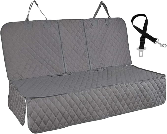 Honest Bench Dog Car Seat Covers with Side Flap,Dog seat Cover for Cars, Trucks, and Suv's - Waterproof & Nonslip Pet Seat Cover for Backseat by HONESTOUTFITTERS