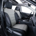 coverdream Custom Seat Covers Compatible with Select Toyota Corolla S,SE,XSE 2014 2015 2016 2017 2018 2019 - Leatherette (Black/Gray,Full Set) by Coverdream