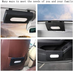 Carstuus Car Tissue Holder, Sun Visor Napkins Holder, Car Accessories | Black Car Tissue Dispenser with Tissues, Easy Refill, Universal Fit Most Vehicles, Car Interior Accessories, Cars Essentials - Image 2