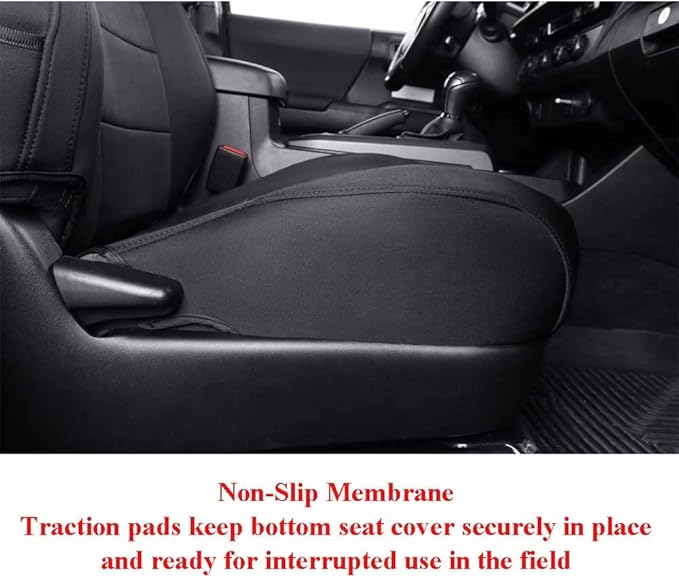 EKR Car Seat Covers for Subaru Forester 2014-2018(Only Base),Full Set | Custom Fit for Subaru Forester 2014-2018 Base Only,Airbag Compatible,Easy Clean,Neoprene(Black) - Image 2