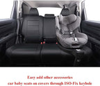 EKR Car Seat Covers for Honda HRV 2023-2027,Neoprene Full Set | Custom Fit for Honda HRV EX-L 2023-2027 Glove-Like Fit,Airbag Compatible,Easy Clean,Neoprene(Black) - Image 6