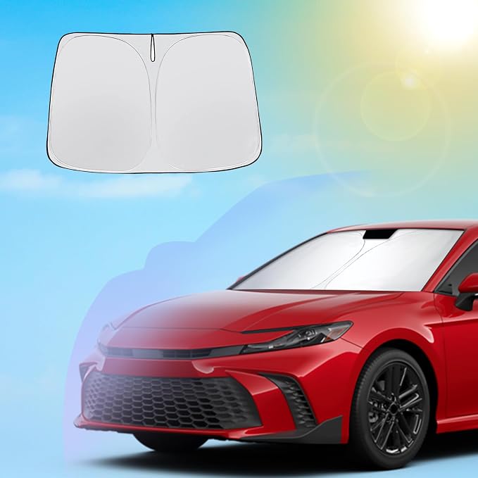 SXCY for 2025 2026 Toyota Camry Windshield Sunshade for 2025 2026 Toyota Camry Accessories 2026 Camry Sunshade Foldable Sun Shield 2025 2026Camry (LE/SE/XSE/XLE) Sun Shade Block UV Rays by SXCY