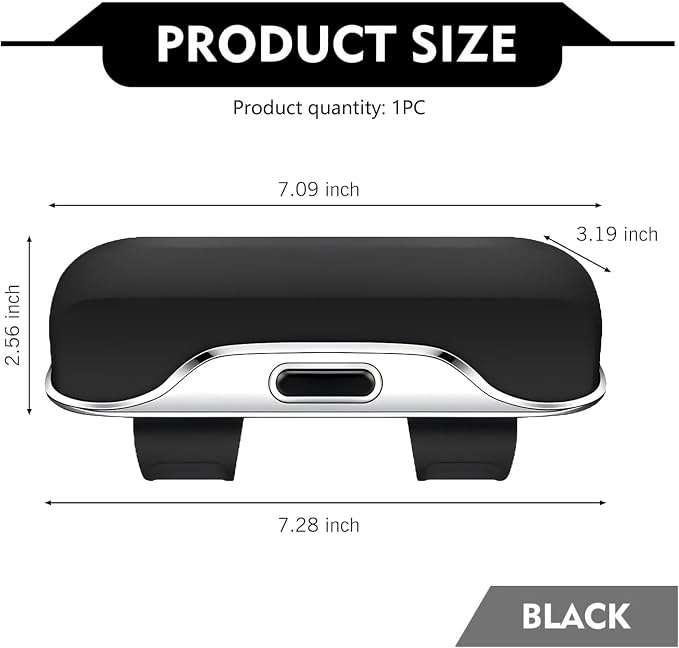 Car Visor Sunglass Holder, Multifunctional Sunglass Holder for Car with Clips, Universal Sun Visor Storage Accessories, for Most Car, SUVs, Trucks (Black) - Image 2
