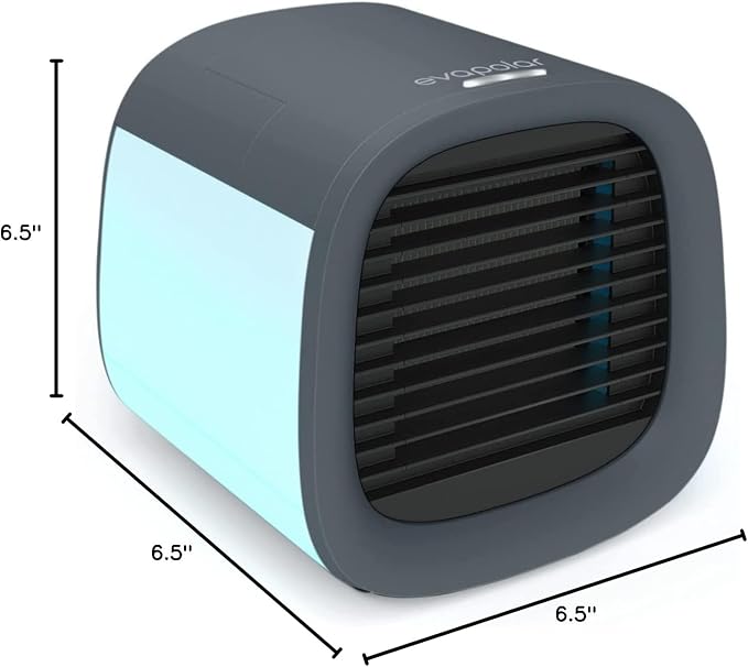 Evapolar evaCHILL Portable Air Conditioners - Portable AC Unit - Small Personal Evaporative Air Cooler & Fan for Desk, Office, Car, Camping, Grey - Image 9