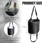 Yourkar Car Seat Side Large Cup Holder Expander Adapter Bag, Auto Seat Storage Hanging Bag for Water Bottle Cup and Drink, Multifunctional Auto Interior Organizer with Waterproof Liner - Image 2