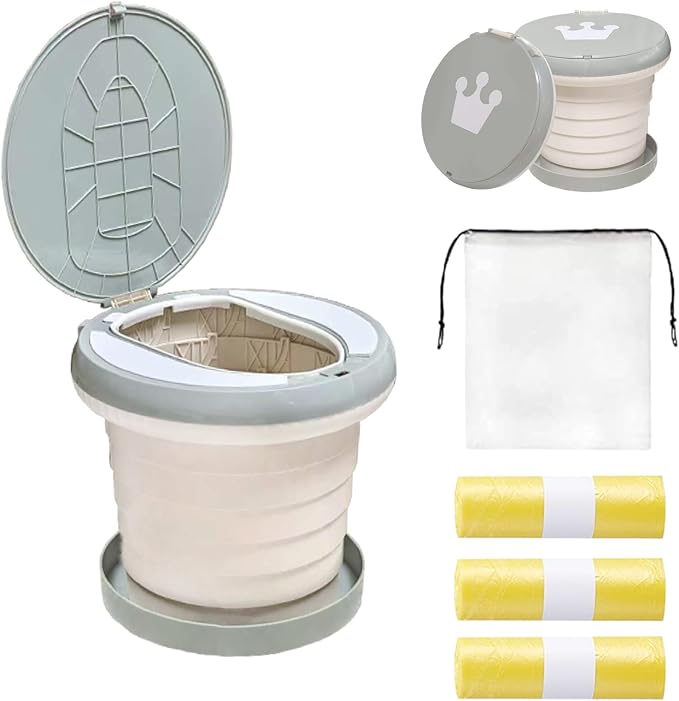 SunnySmile,Travel Potty,Car Potty for Toddler,Portable Toilet for Kids | Portable Toilet for Kids with 45 Liners,for Toddler Travel, Camping, Foldable, Indoor/Outdoor Use by SunnySmile