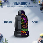 GENANY Horror Car Seat Covers Set of 2, Horror Breathable Front Seat Covers for Truck Sedan SUV, Couple Car Accessories, Horror Gift for Women Men - Image 7
