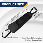 2PS Car Seat Side Organizer, Auto Seat Storage Hanging Bag, Multifunctional Vehicle Mesh Pocket Hold, Car Accessories Car Organizer Can Hold Phone, Wallet, Glasses for Most Cars - Image 2