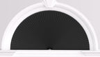 Myshade Arch Window Shades Half Circle Blackout Cellular Shades Cordless No Drill Blinds for Windows Half Moon Honeycomb Fabric No Tools Room Darkening Shades Easy Install (1PCS Black 96" W X 48" H) by MYSHADE