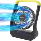 Gazeled Battery Powered Fan, Long Lasting Battery Operated Fans for Camping, Portable D-Cell Desk Fan with Timer, 3 Speeds, Whisper Quiet, 180° Rotation, for Office, Bedroom, Outdoor, 5'', Model: F15 by Gazeled