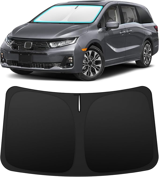 INSAUTO Custom Fit Windshield Sun Shade for Honda Odyssey 2018-2026 | Foldable Front Window Sunshade Car Accessories, UV & Heat Reflector, Keeps Interior Cool, Includes Storage Bag by INSAUTO
