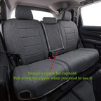 coverdream CRV Seat Covers Custom Fit for 2015 2016 Honda CRV LX,EX,SE,EX-L,Touring,Full Coverage,Airbag Compatible,Polyester Car Seat Protector(Full Set,Gray) - Image 5