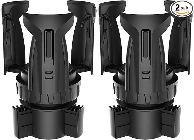 Cup Holder Expander, Automatic Car Cup Holder Expander Holds Large Water Bottles, for Yeti, Stanley, Owala Travel Tumbler & Mugs, Adjustable Arms & Extendable Base Insert Accessories (CH03T, 2PACK) by Zeyitian