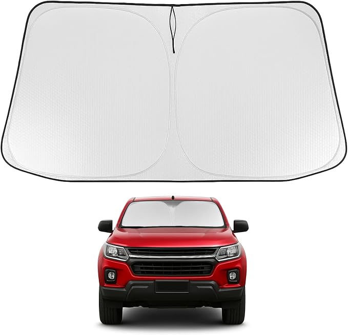 Proadsy Custom Fit Car Windshield Sun Shade for 2017-2020 Hyundai Elantra | 240T Heat Shield, Drops Temp 54°F, Blocks 99% UV, Prevents Dashboard Cracking, Summer Parking & Beach Trips, Easy Twist-Fold by Proadsy